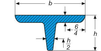 T-Stahl-Träger Skizze